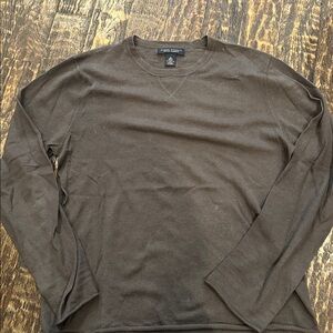 Banana Republic Dark Brown Cotton Cashmere Sweater men’s size small